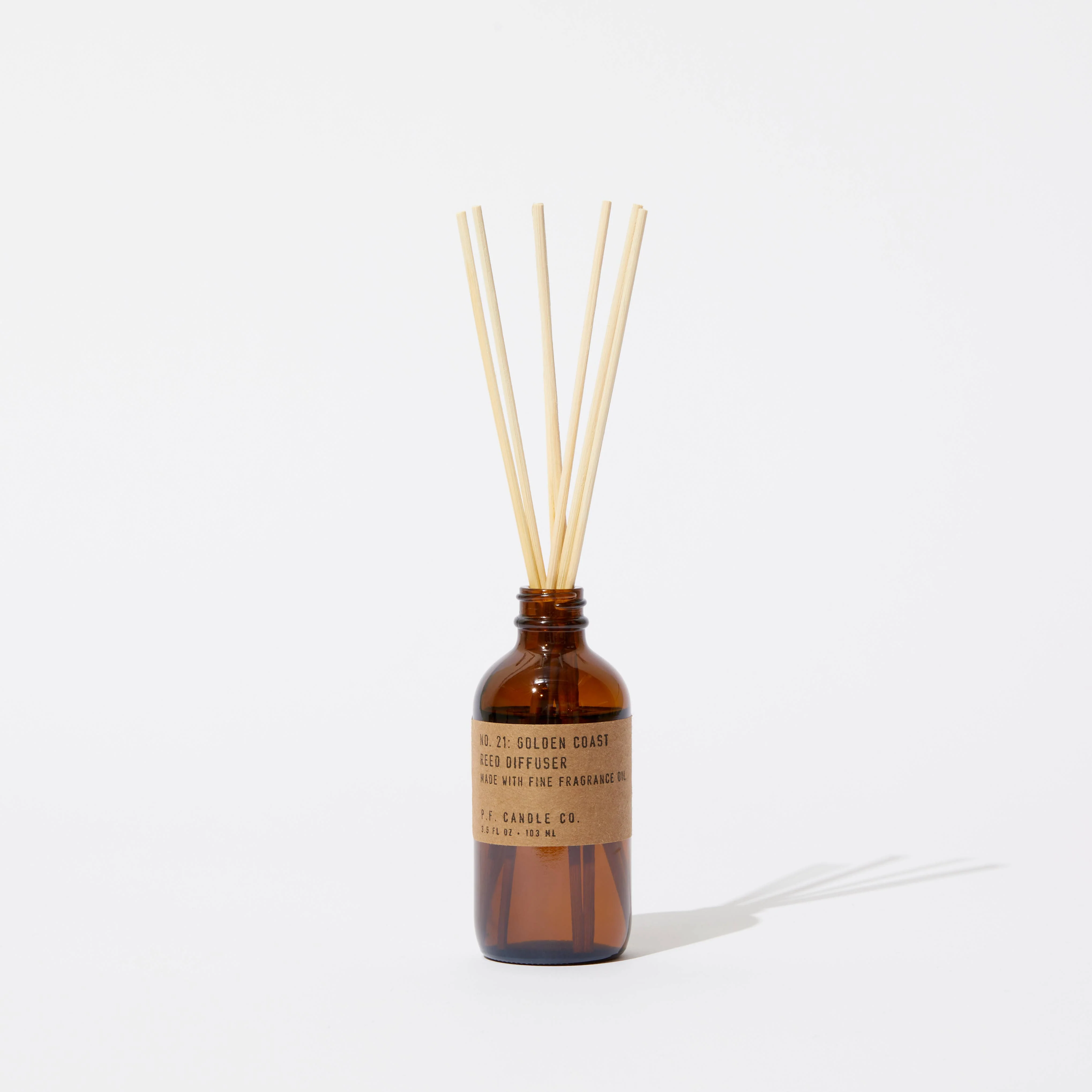P.F. CANDLE CO NO.21 GOLDEN COAST 3.5 OZ REED DIFFUSER - BROWN