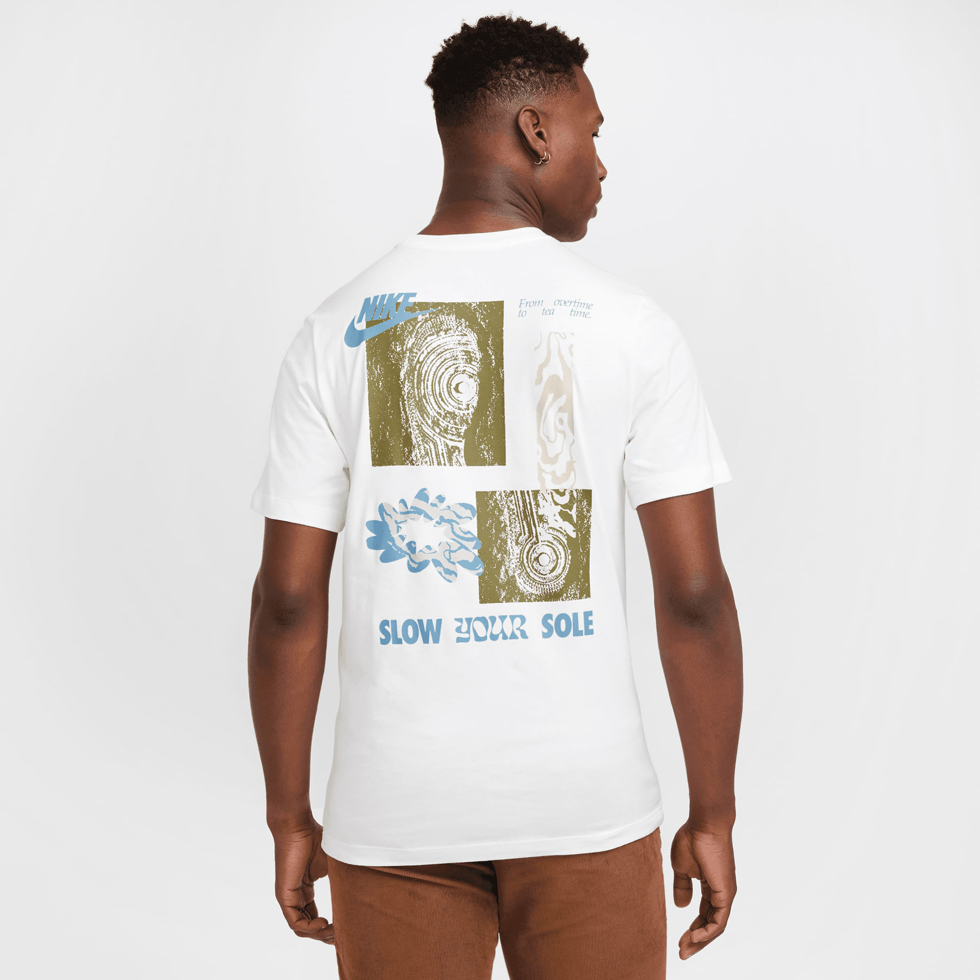 NIKE SLOW YOUR SOLE TEE - WHITE