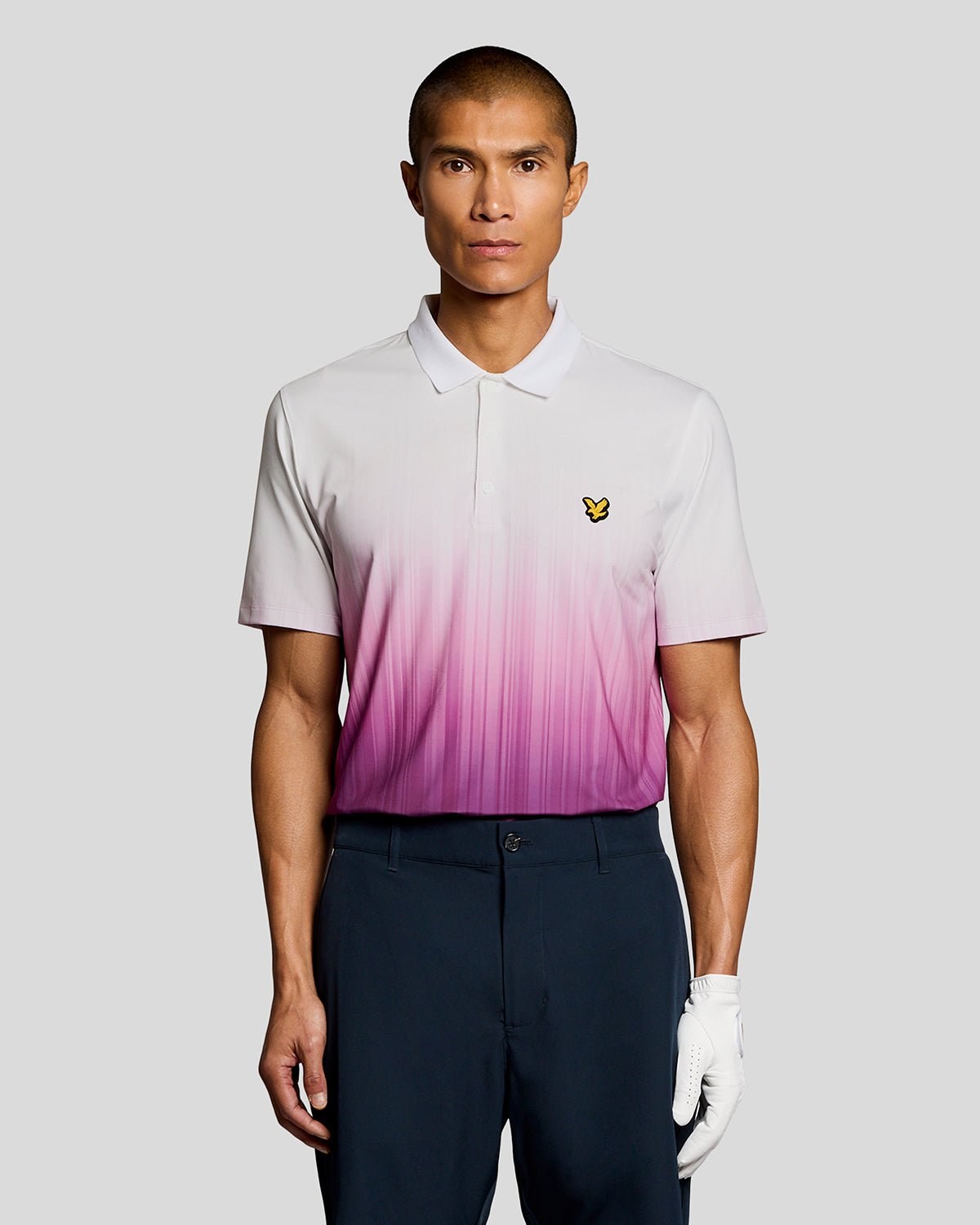 LYLE & SCOTT GOLF GRADIENT POLO - TECHNO PURPLE
