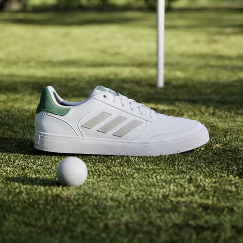 ADIDAS RETROCROSS 24 GOLF SHOES - CLOUD WHITE/PRELOVED GREEN