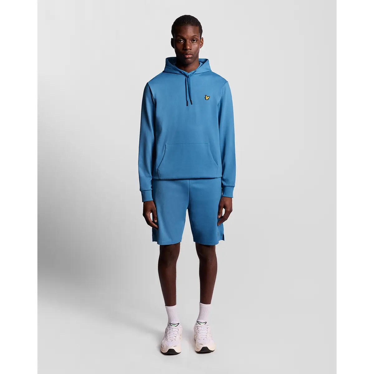 LYLE & SCOTT FLY FLEECE HOODIE - PARISIAN BLUE
