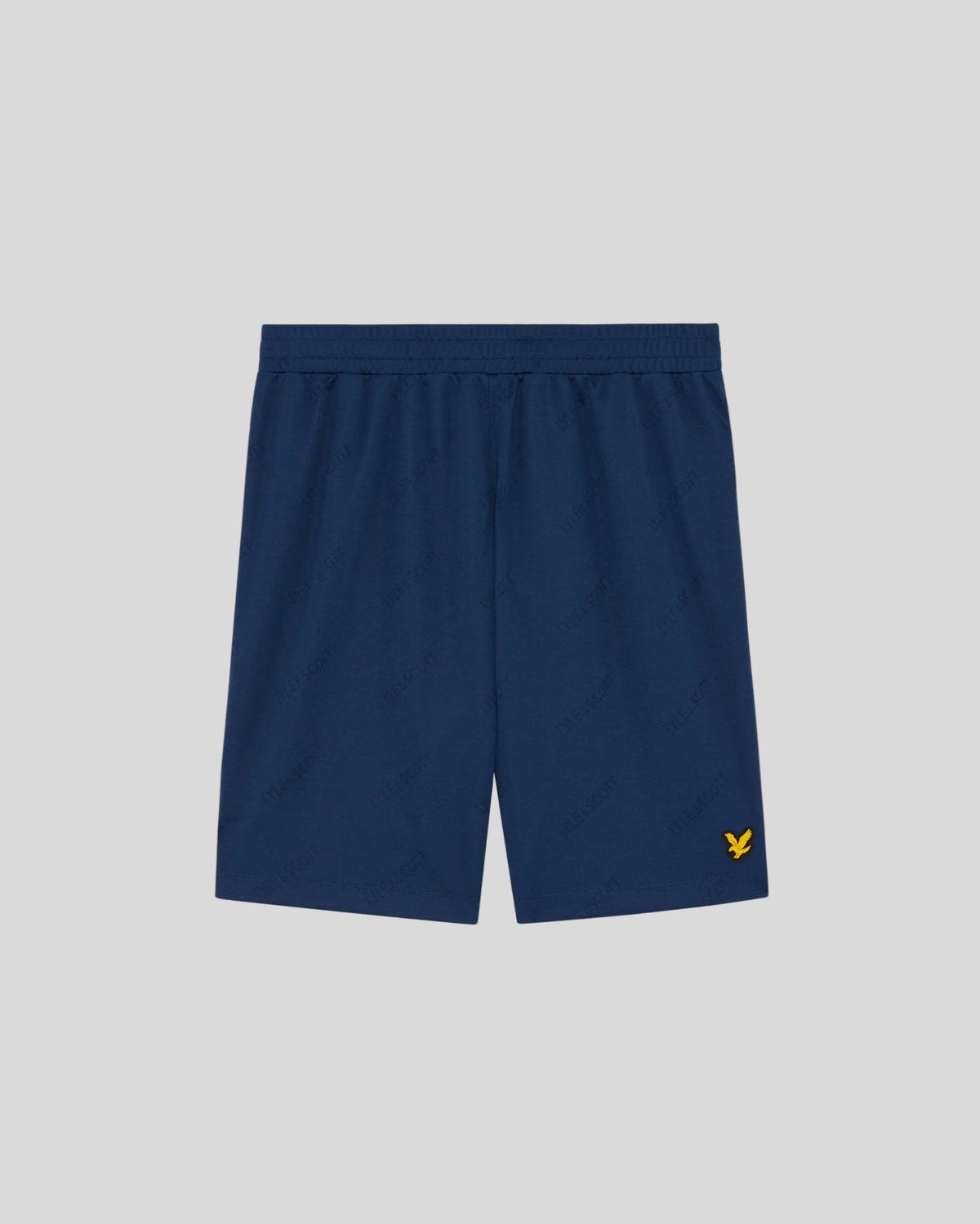 LYLE & SCOTT EMBOSSED FOOTBALL SHORT - NAVY PEONY