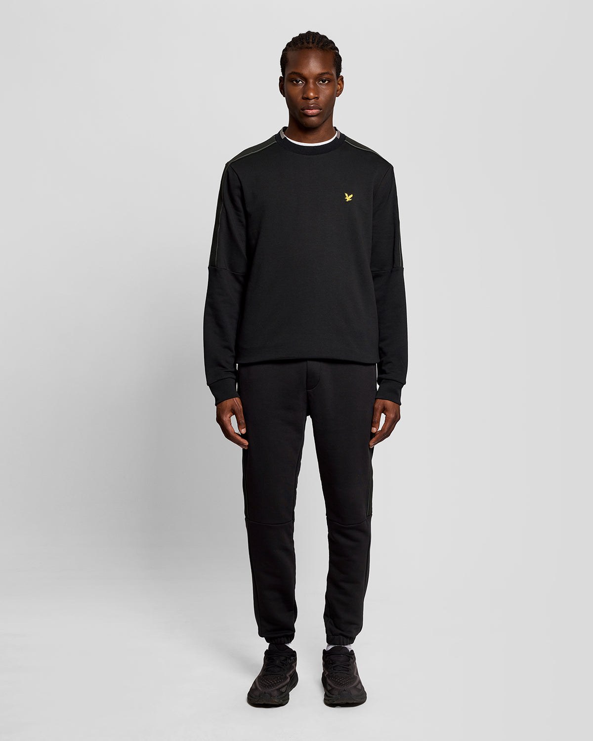 LYLE & SCOTT TAPE TRACKIES - JET BLACK