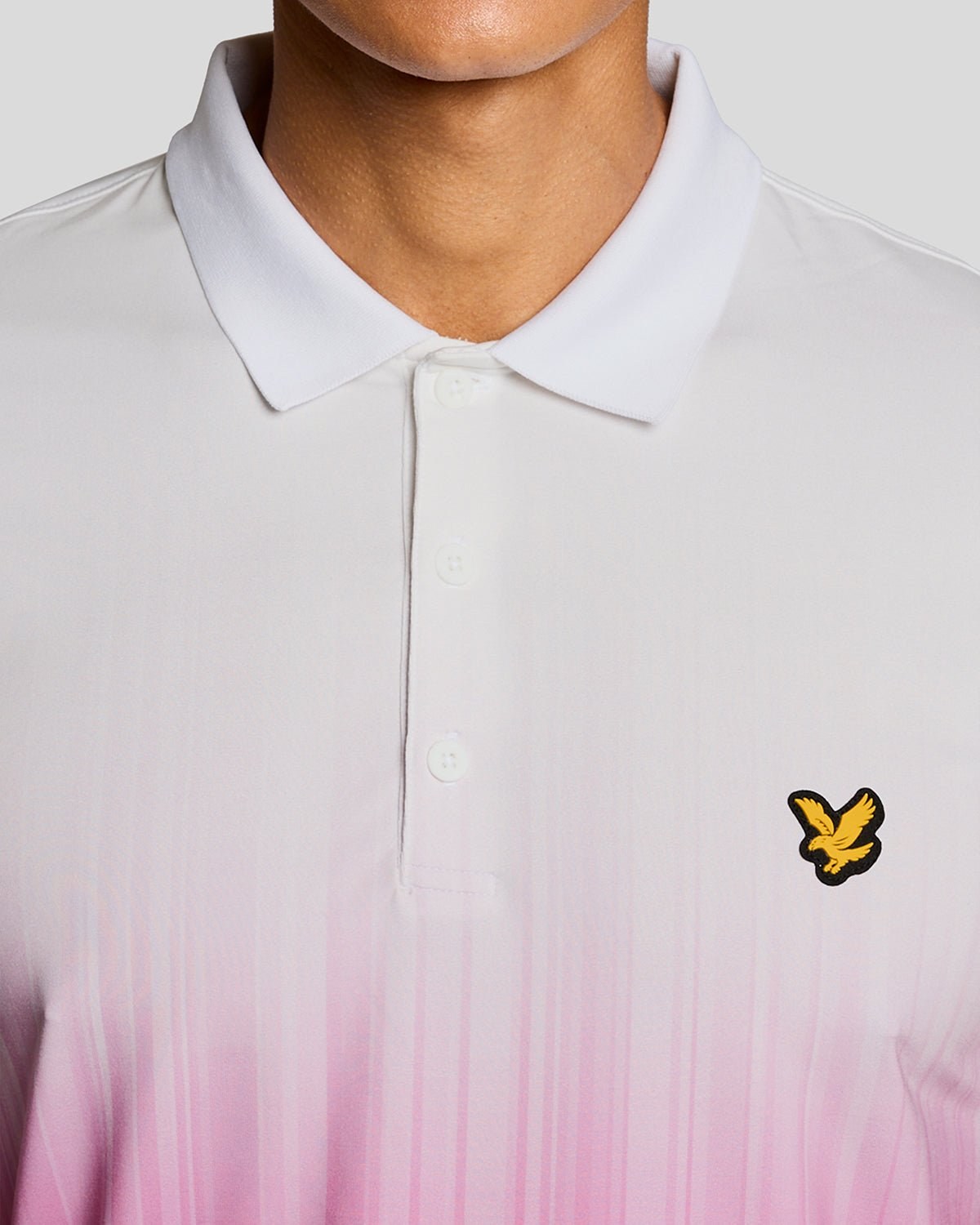 LYLE & SCOTT GOLF GRADIENT POLO - TECHNO PURPLE
