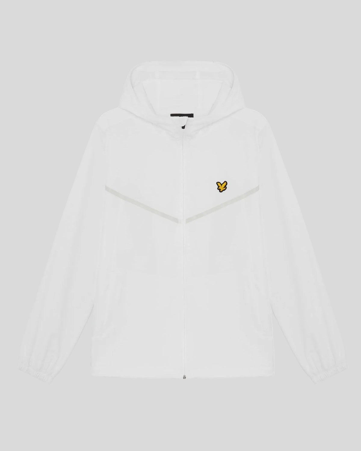 LYLE & SCOTT STRIPED TRACK JACKET - WHITE