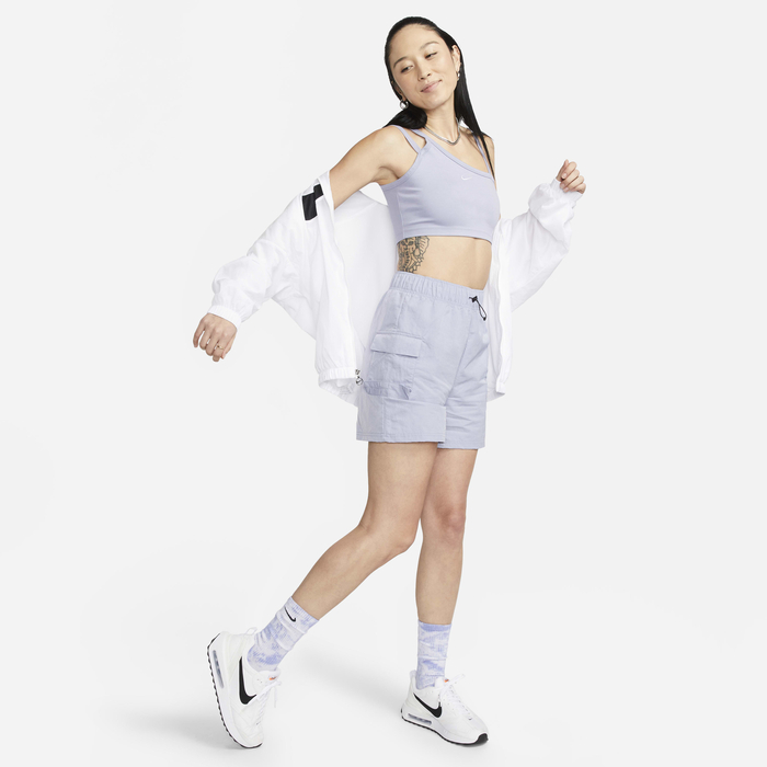 NIKE W  EVRDY MOD AYSM CROP TANK - OXYGEN PURPLE