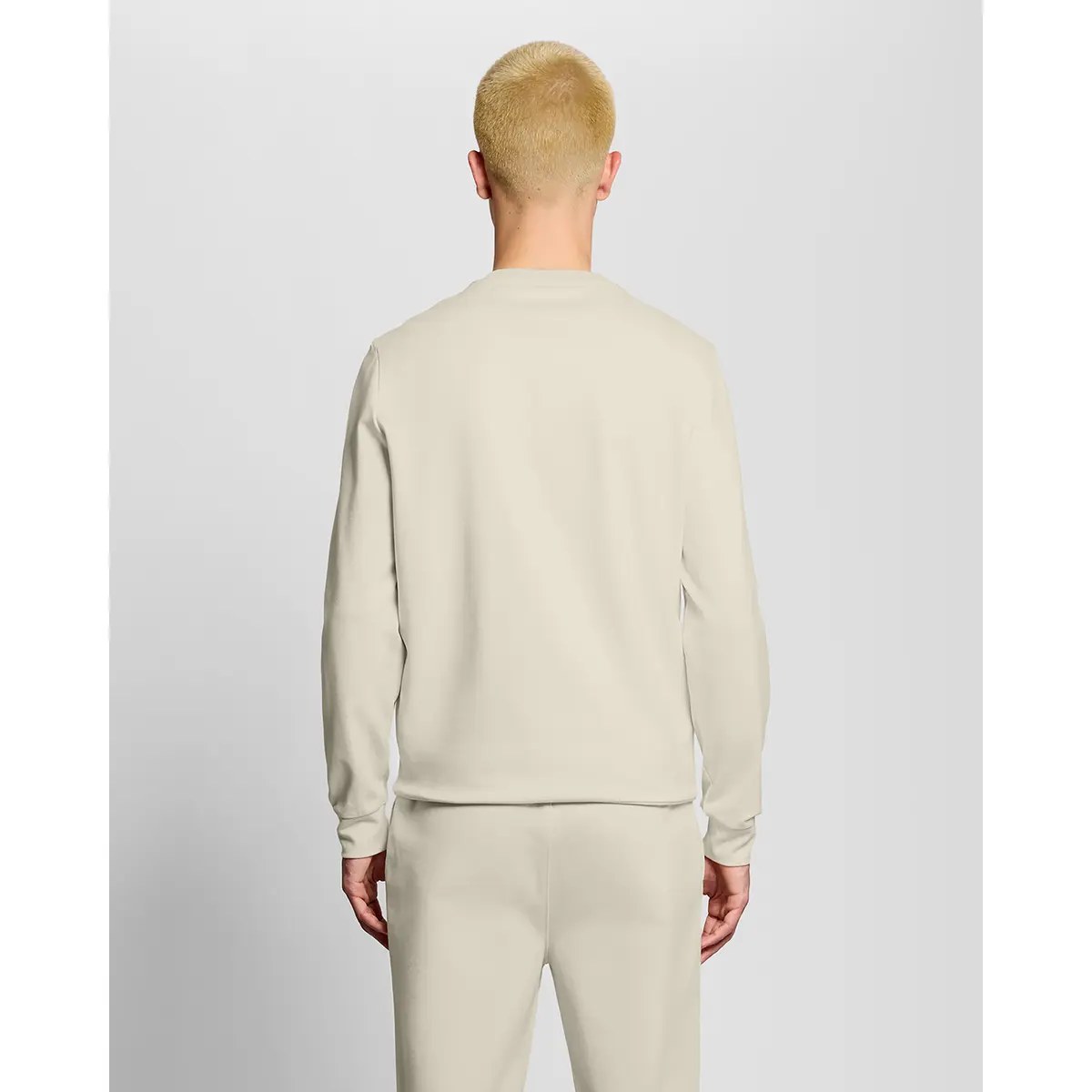LYLE & SCOTT CREW NECK FLY FLEECE - WHITECAP GREY