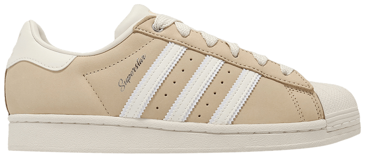 ADIDAS ORIGINALS SUPERSTAR WOMENS TRAINERS - OFF WHITE/SAND STRATA/CLOUD WHITE