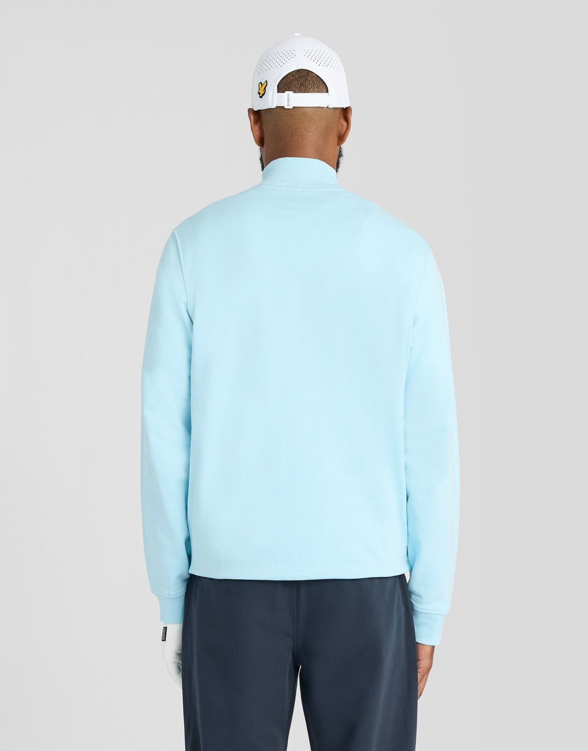 LYLE & SCOTT GOLF QUARTER ZIP MIDLAYER - SEA BREEZE BLUE