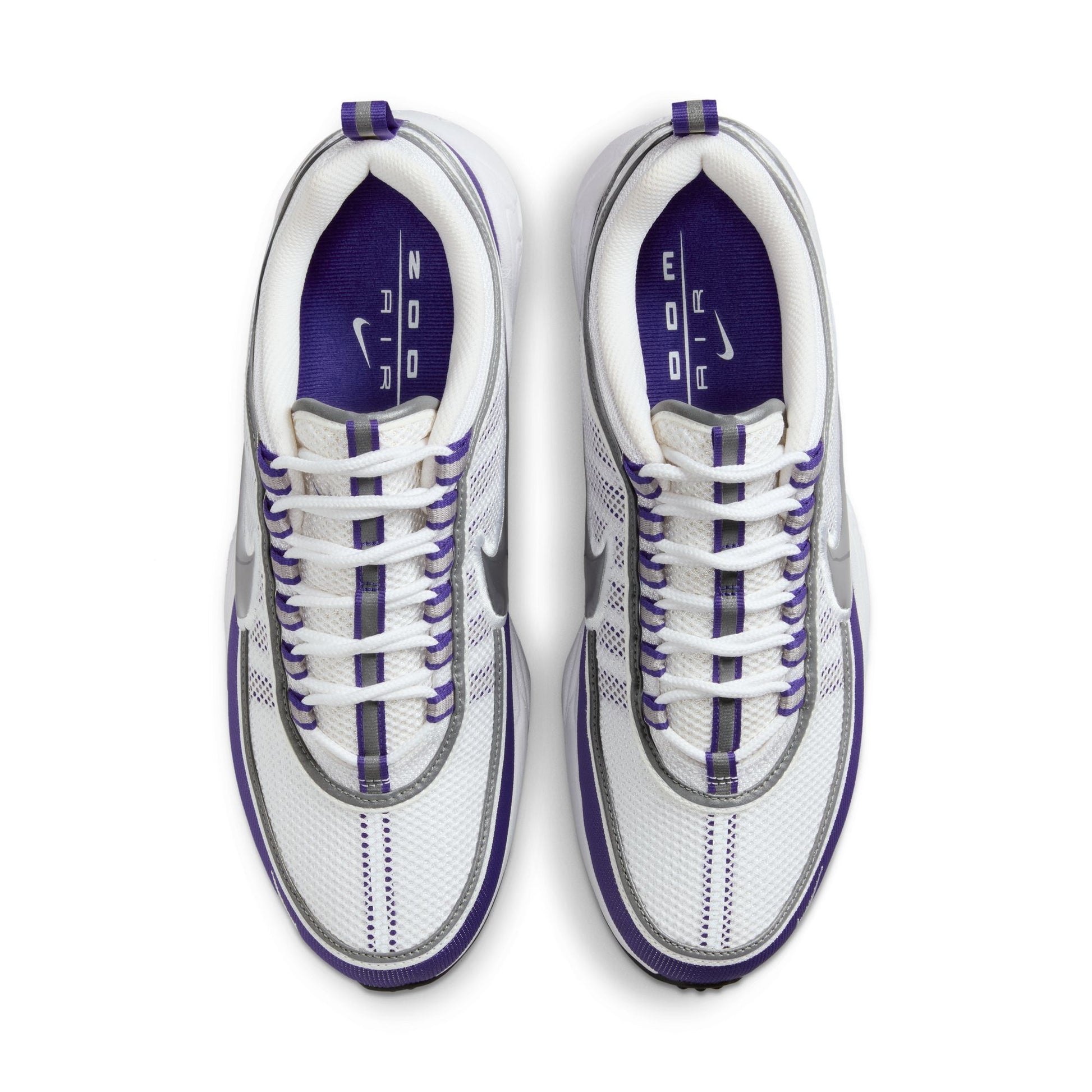 NIKE AIR ZOOM SPIRIDON SP TRAINERS - WHITE/METALLIC SILVER/LIGHT CONCORD