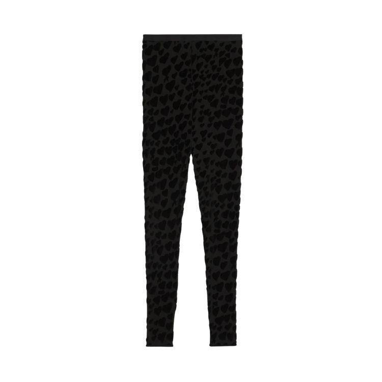 AMI PARIS LEGGINGS - BLACK