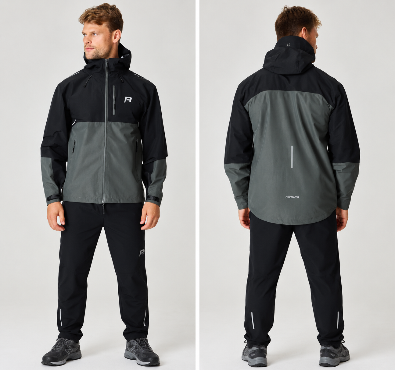 REPRIMO HYDRO OUTERWEAR JACKET - BLACK / SLATE