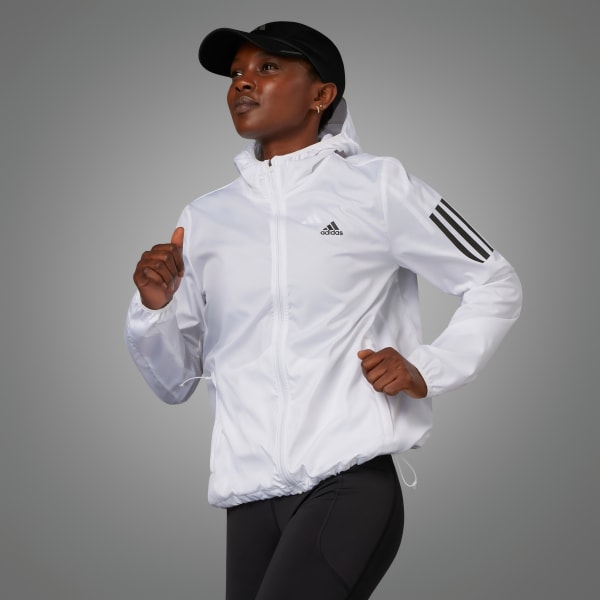 ADIDAS WOMENS OTR WINDBREAKER JACKET WHITE