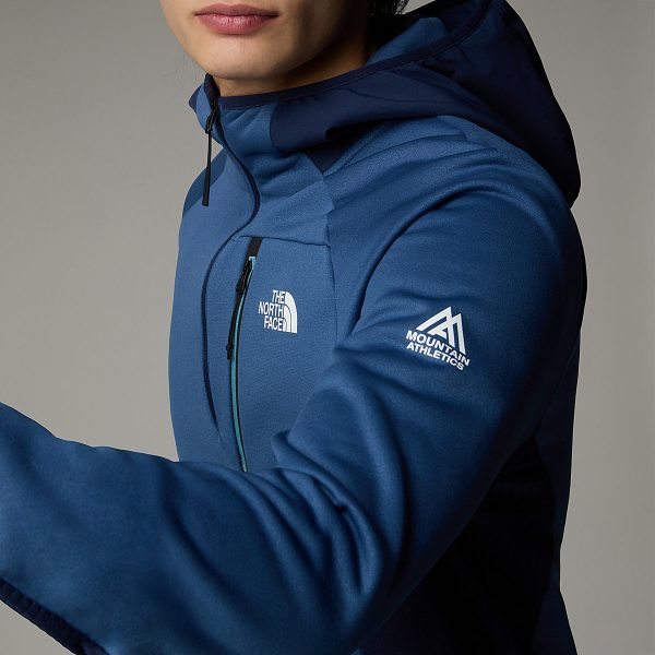 THE NORTH FACE M MOUNTAIN ATHLETICS HZ HOODIE - SHADY BLUE/SUMMIT NAVY
