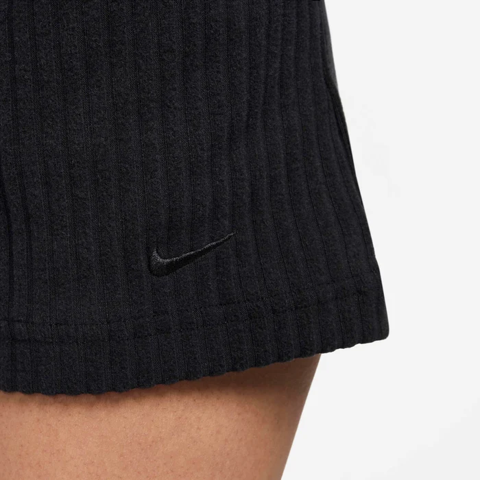 NIKE W NSW CHLL KNT RIB 3IN SHRT - BLACK