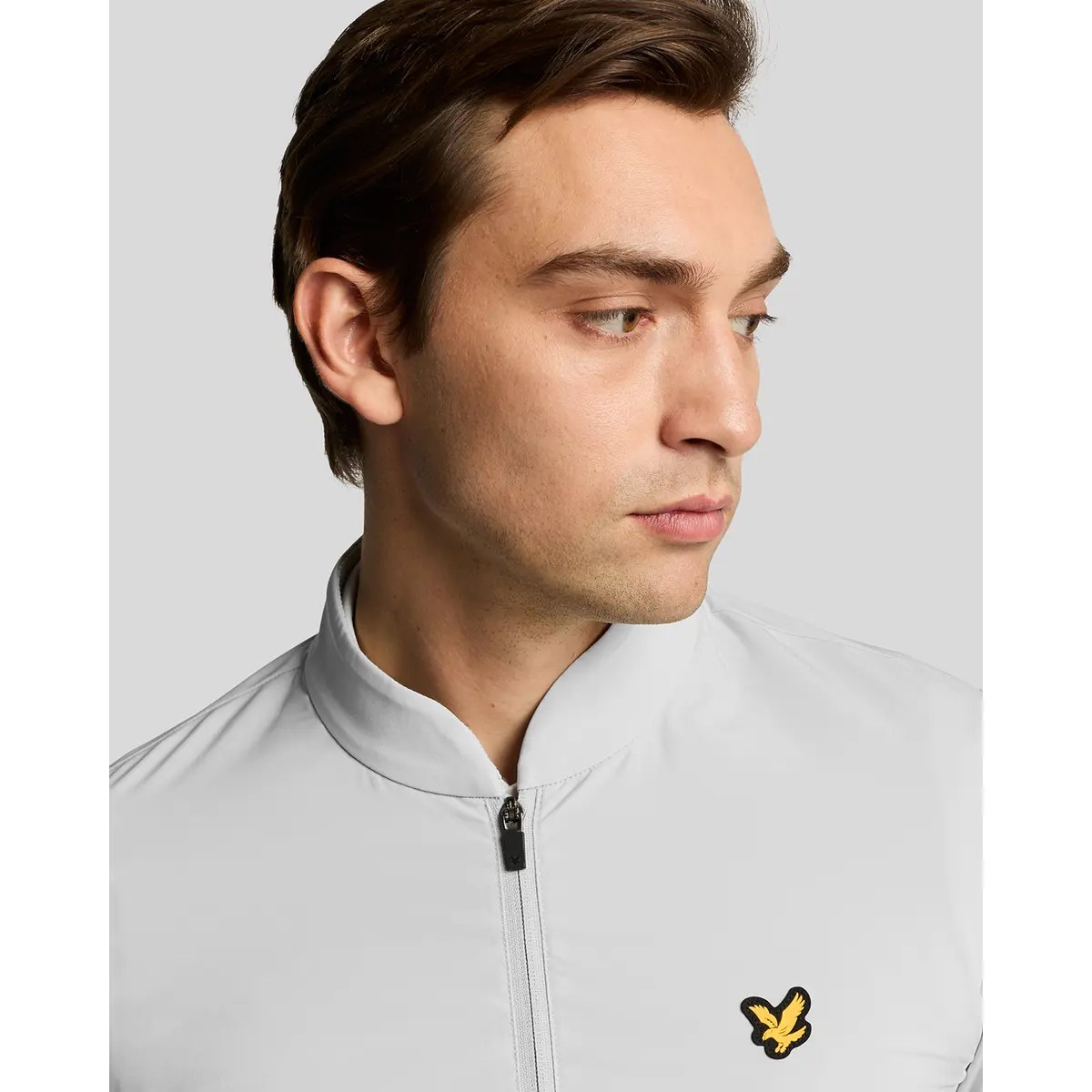 LYLE & SCOTT LIGHTWEIGHT GOLF JACKET - PEBBLE