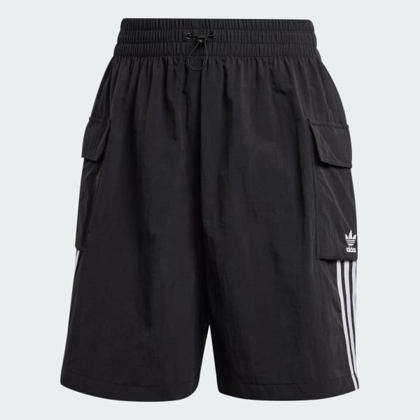 ADIDAS ORIGINALS W 3S CARGO SHORTS - BLACK
