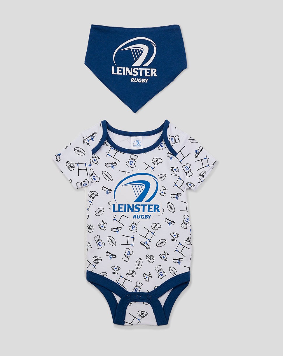 CASTORE LEINSTER CORE BABY SET 1 (VEST & BIB) - WHITE/NAVY