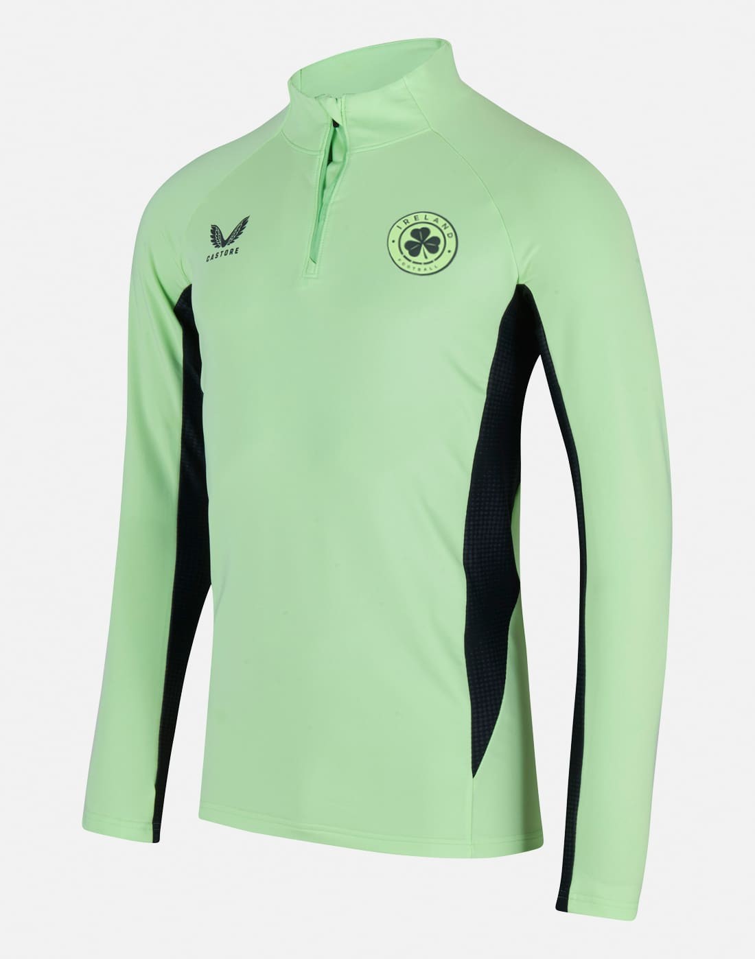 CASTORE FAI ELITE PLAYERS 1/4 ZIP TRAINING DRILL TOP - PATINA GREEN/EBONY