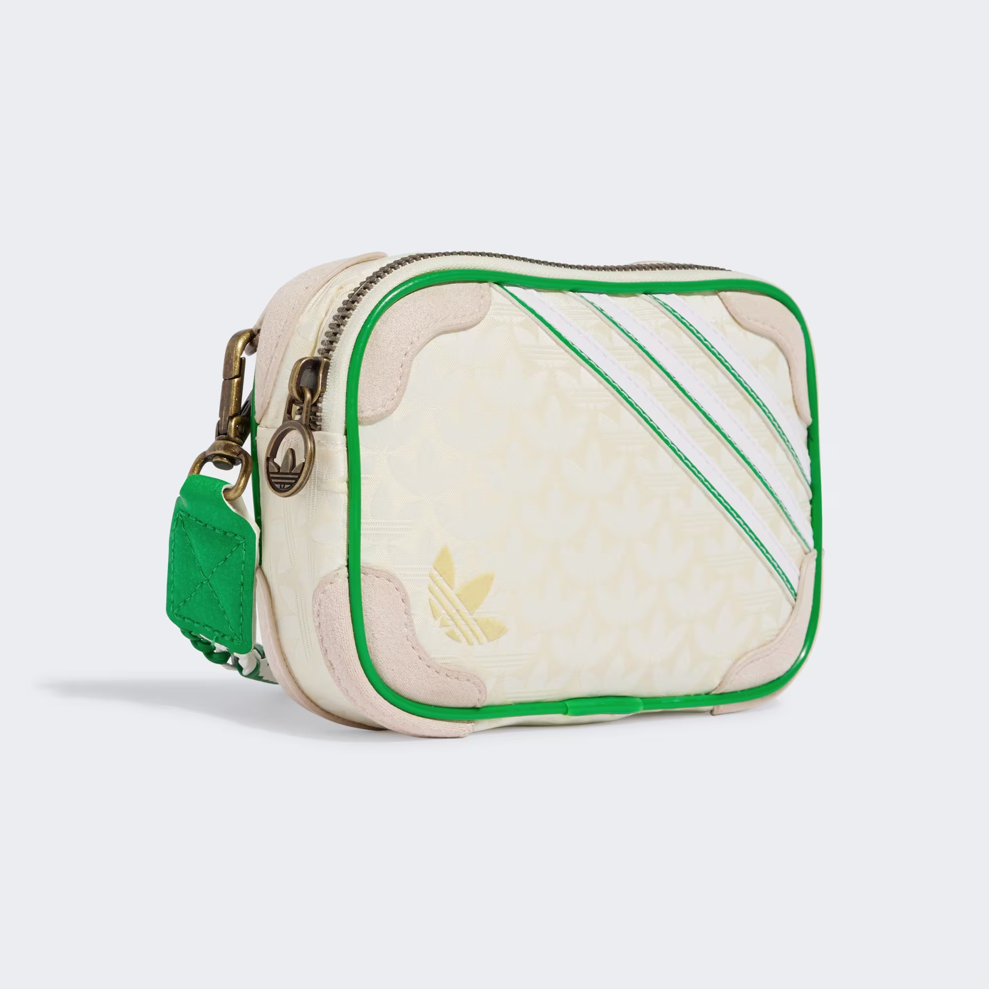 Trefoil Monogram Jacquard Suede Mini Airliner Bag