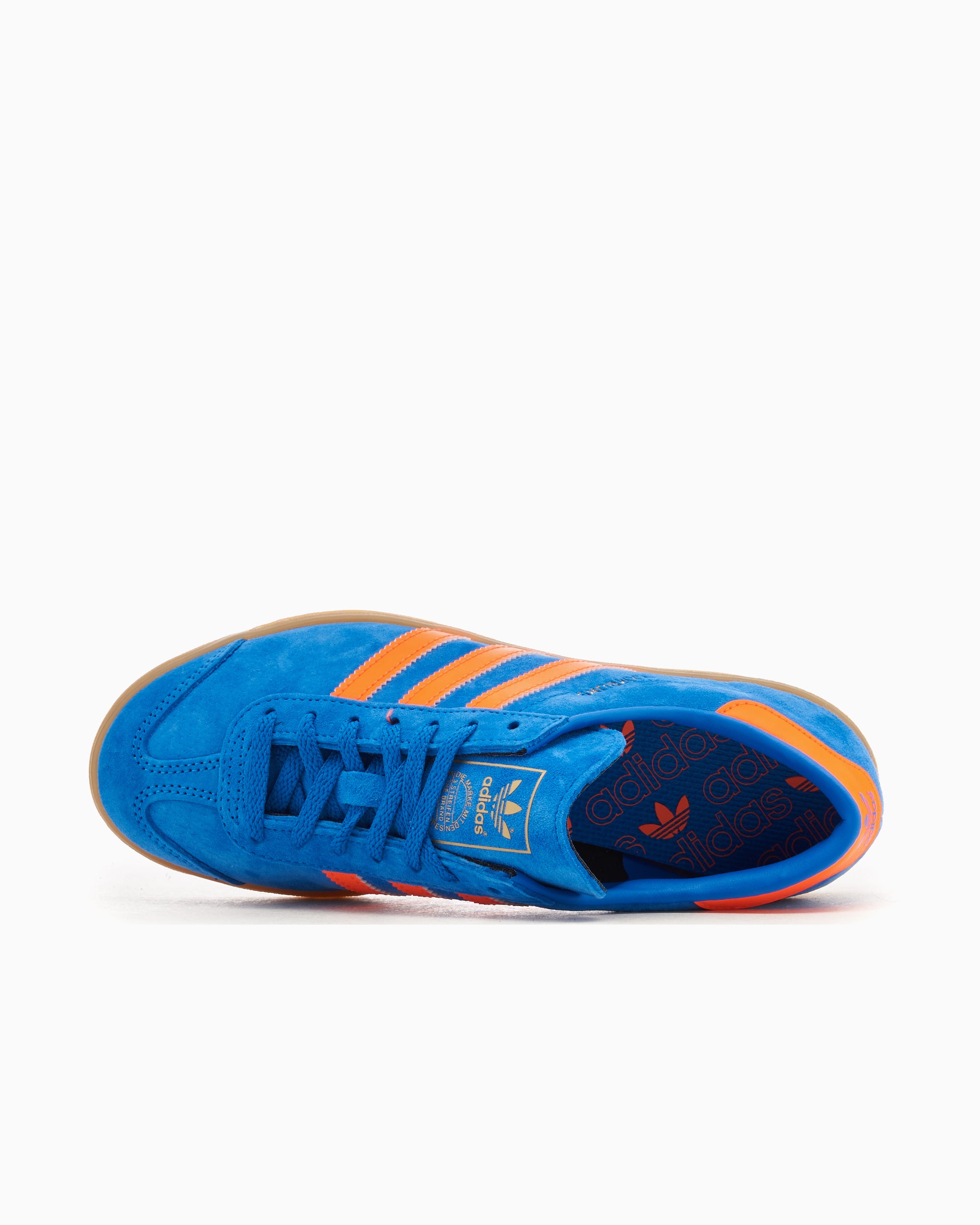 ADIDAS ORIGINALS HAMBURG W TRAINERS - BLUE BIRD/SOLAR ORANGE/GUM