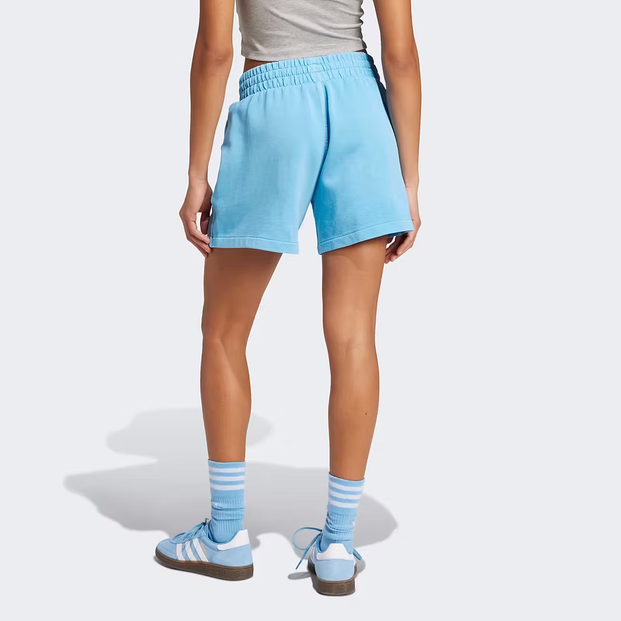 ADIDAS ORIGINALS W ESS+ FLC SHORTS - SEMI BURST BLUE