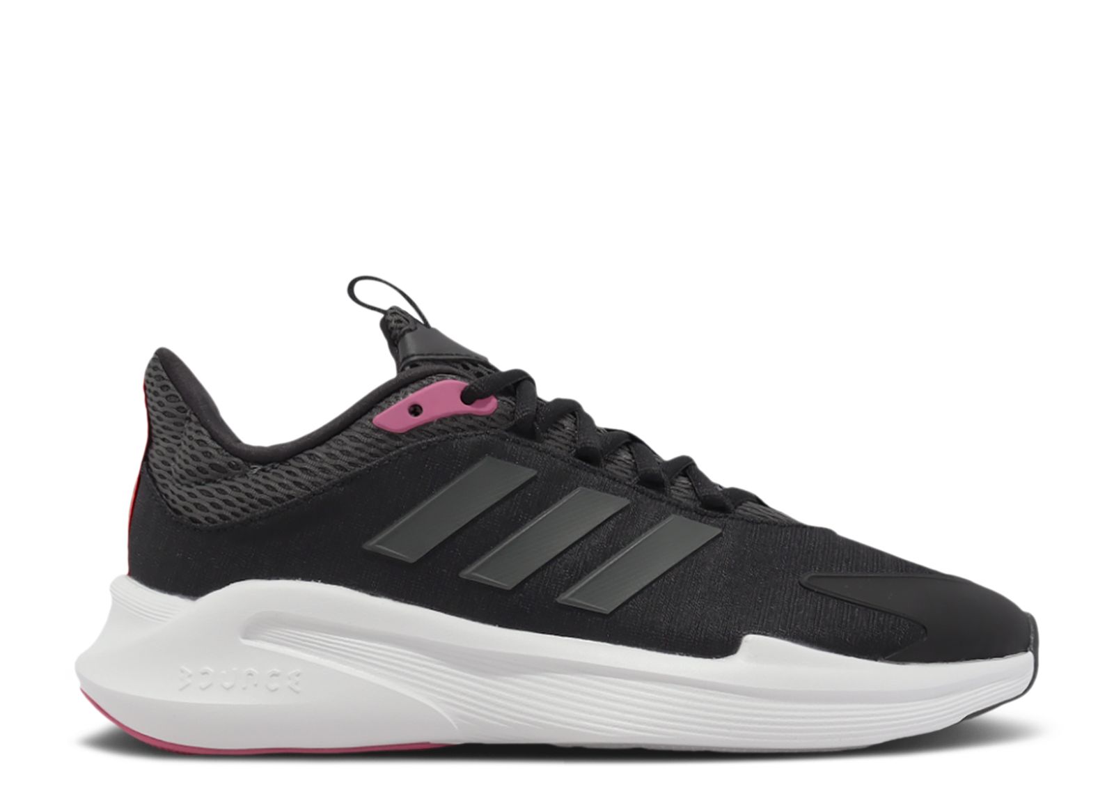 ADIDAS ALPHAEDGE + TRAINERS - CORE BLACK/GREY SIX/PINK FUSION