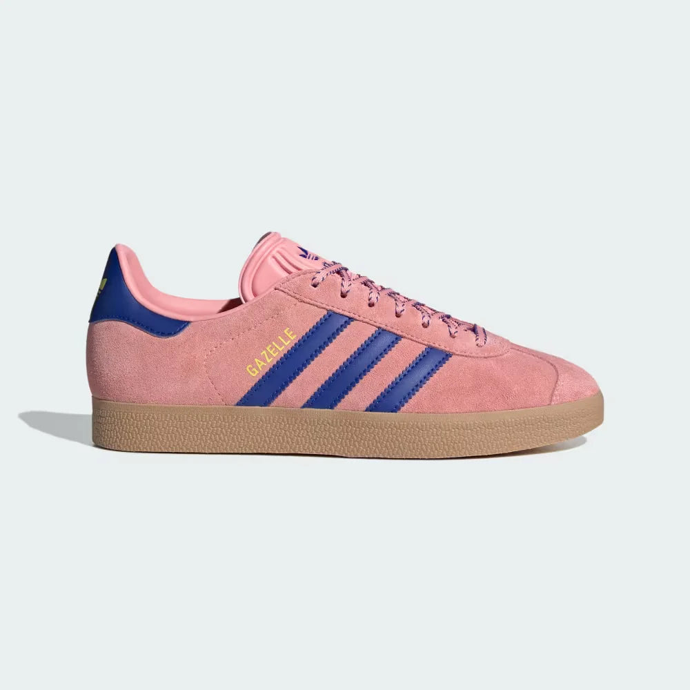 ADIDAS ORIGINALS GAZELLE WOMENS TRAINERS - SEMI PINK SPARK/LUCID BLUE
