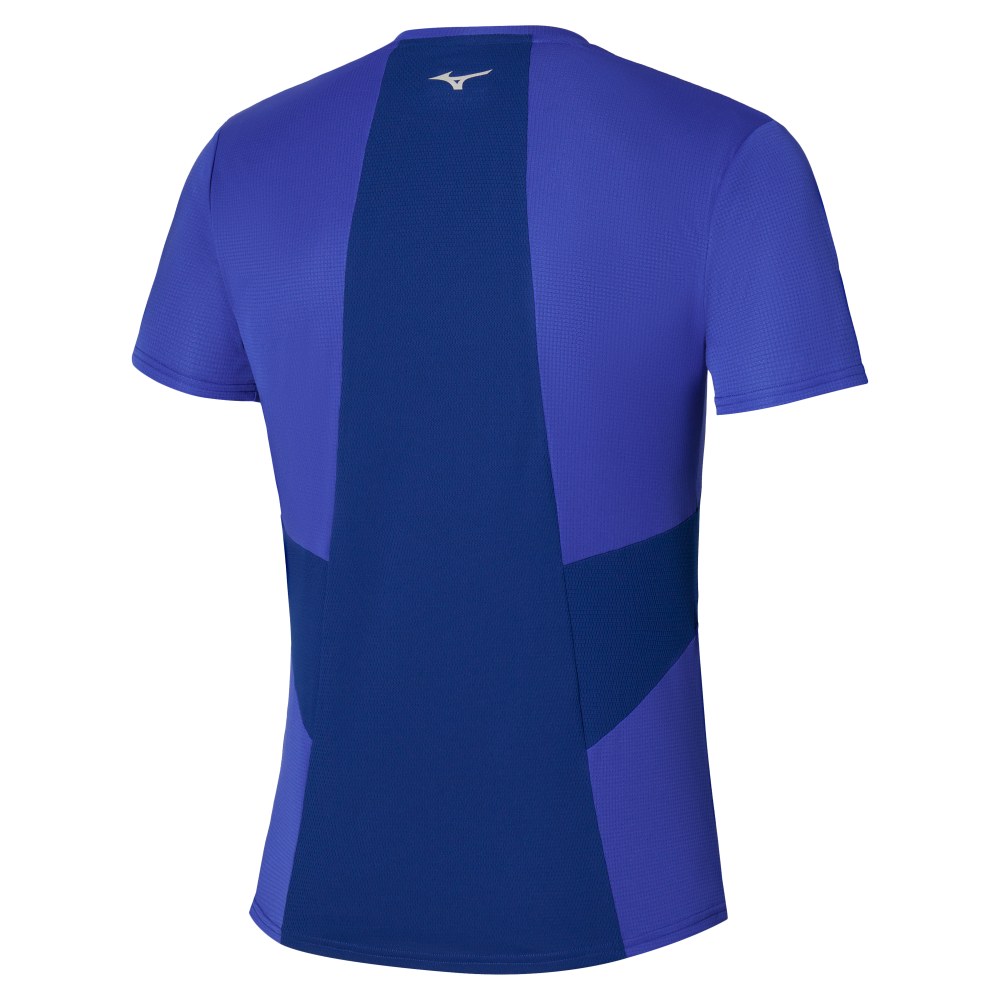 MIZUNO MENS DRYAEROFLOW TEE - REFLEX BLUE