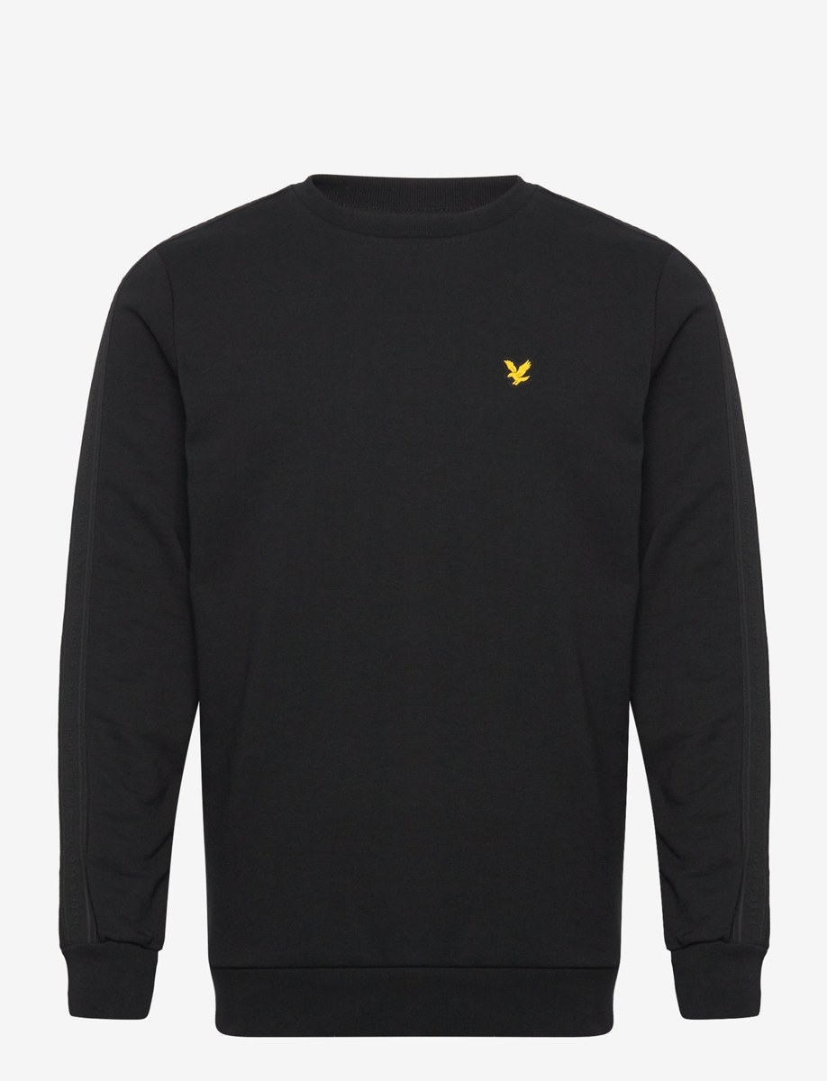 LYLE & SCOTT TAPE CREW NECK - JET BLACK