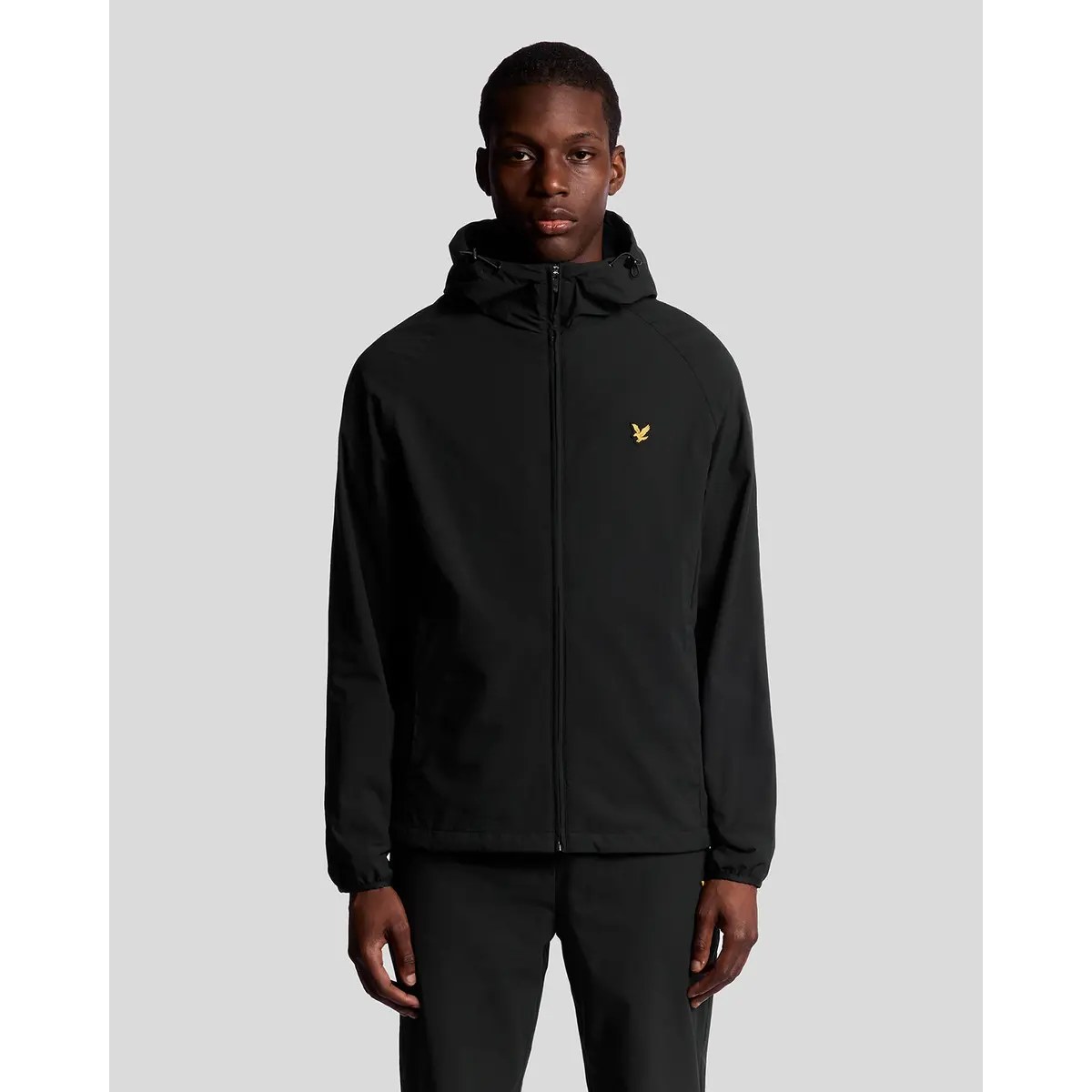 LYLE & SCOTT ACTIVE ZIP THROUGH JACKET - JET BLACK