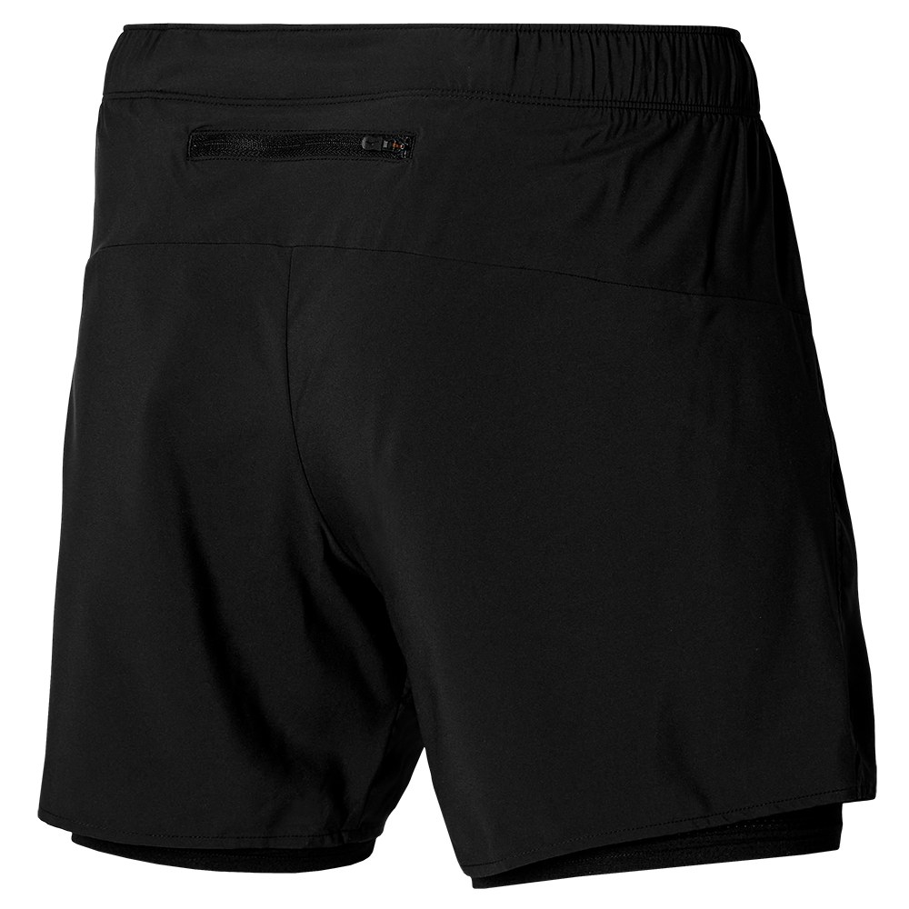 MIZUNO MENS CORE 5.5 2IN1 SHORT - BLACK