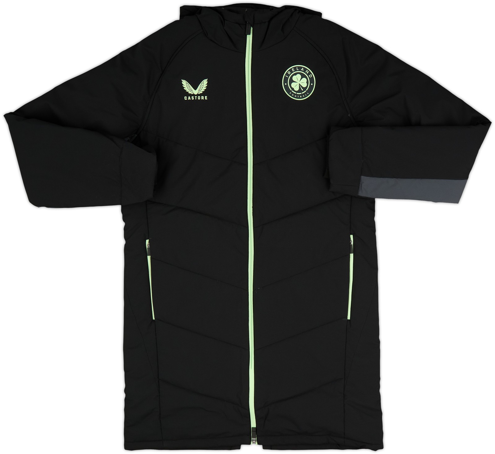 CASTORE FAI PRO COACHES TRAINING BENCH JACKET STD - CAVIAR/EBONY