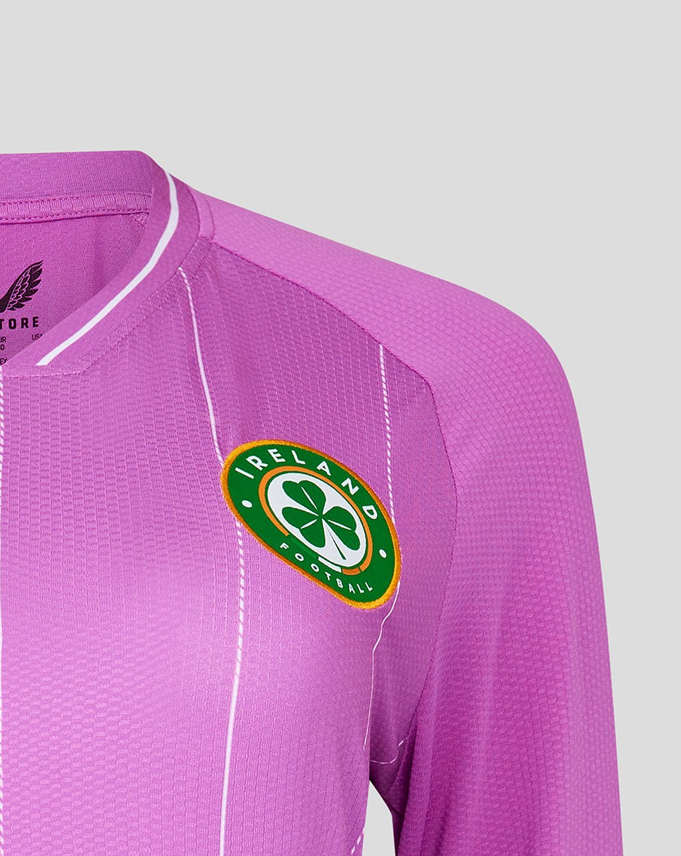 CASTORE FAI PRO HOME GK LS JERSEY WOMENS - RADIANT ORCHID, BRILLIANT WHITE
