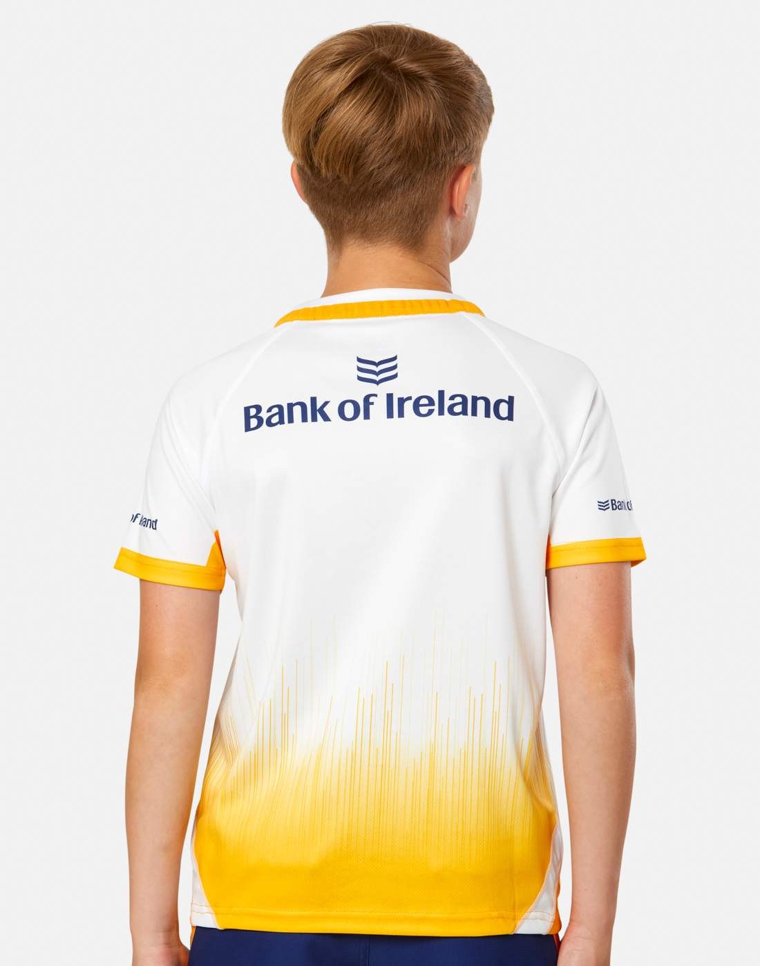 CASTORE LEINSTER AWAY REPLICA SHIRT JUNIOR - GOLD FUSION/BRILLIANT WHITE