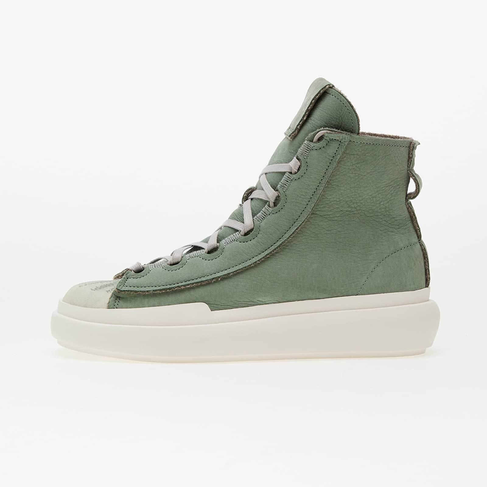 ADIDAS ORIGINALS LEATHER Y-3 NIZZA HI TOP TRAINERS