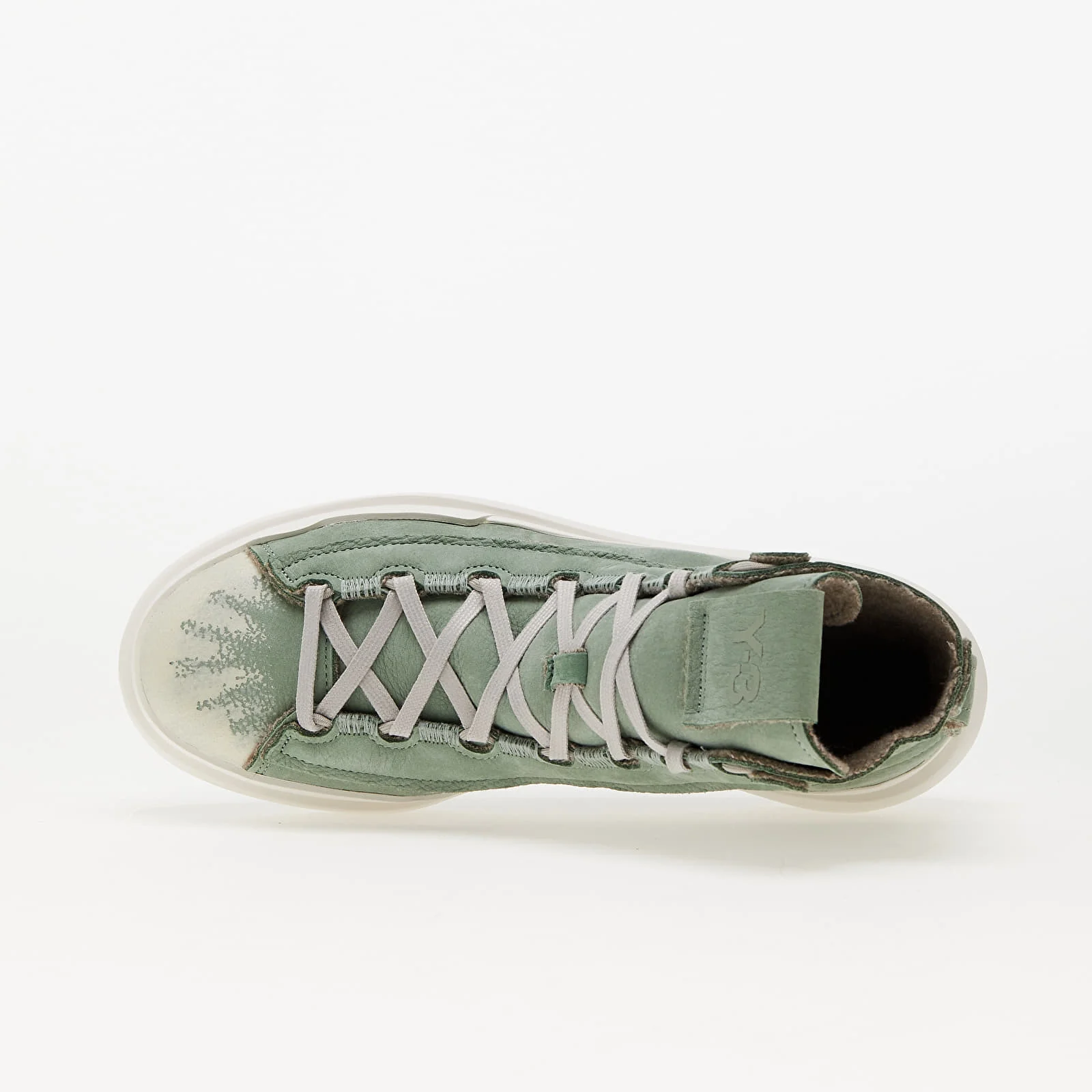 ADIDAS ORIGINALS LEATHER Y-3 NIZZA HI TOP TRAINERS