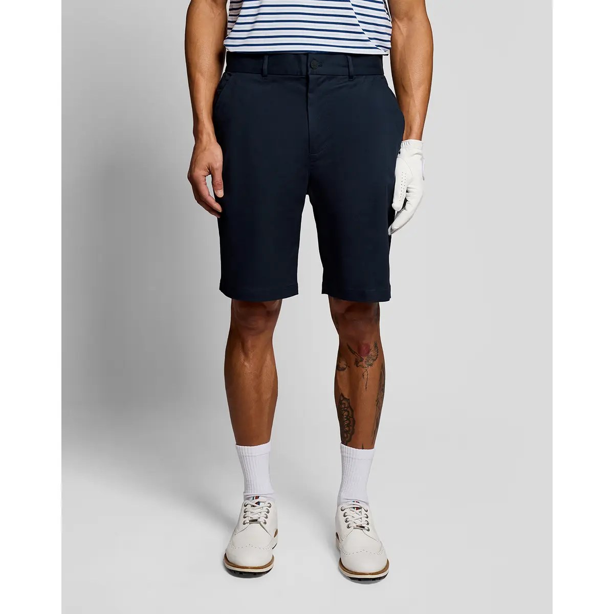 LYLE & SCOTT COURSE STRETCH CHINO SHORTS - DARK NAVY