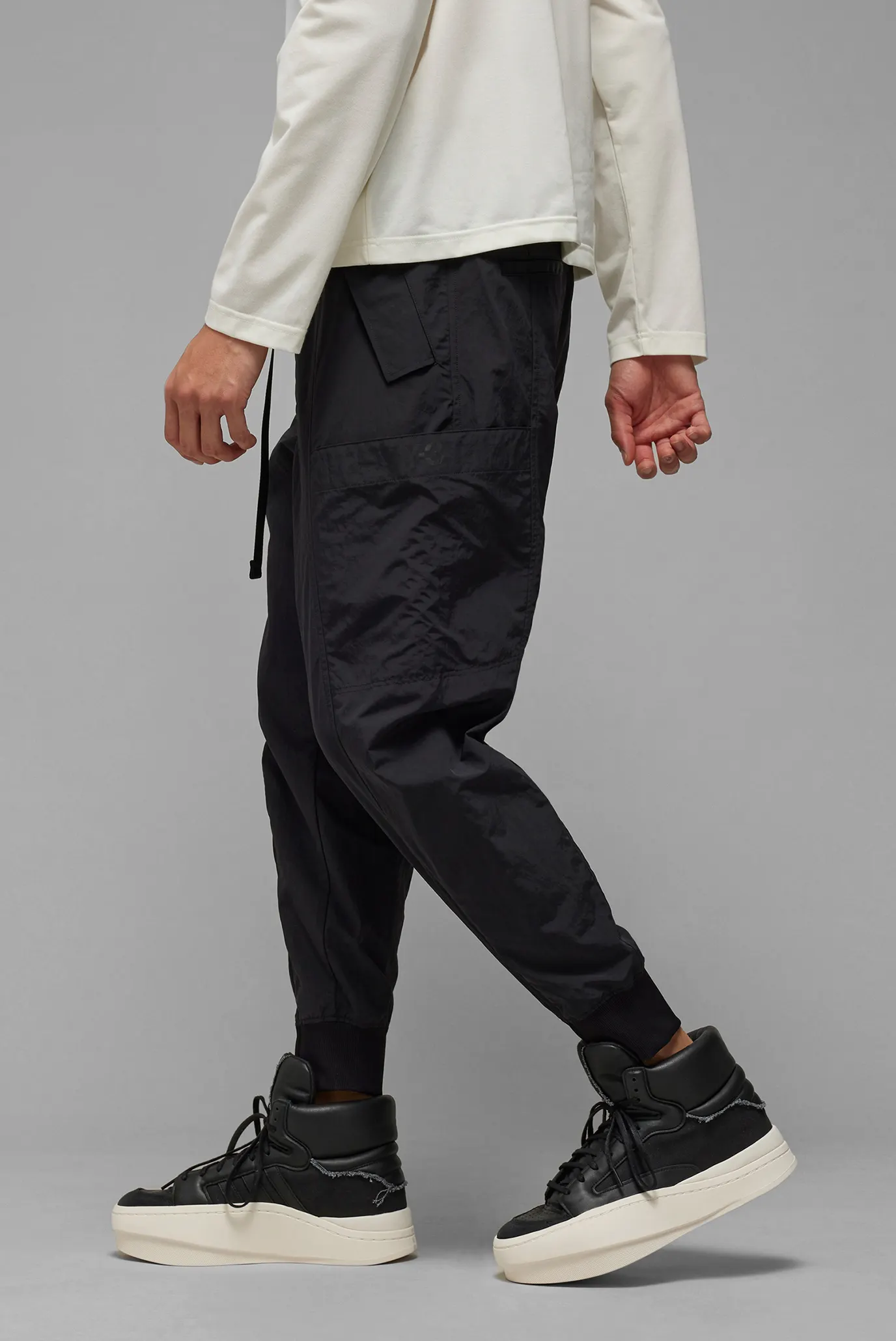 ADIDAS Y-3 MENS CUFFED NYLON PANTS