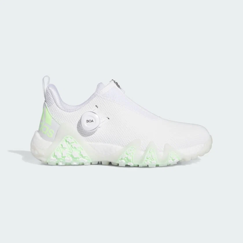 ADIDAS WOMENS CODECHAOS 22 BOA GOLF SHOES - WHITE/GREEN