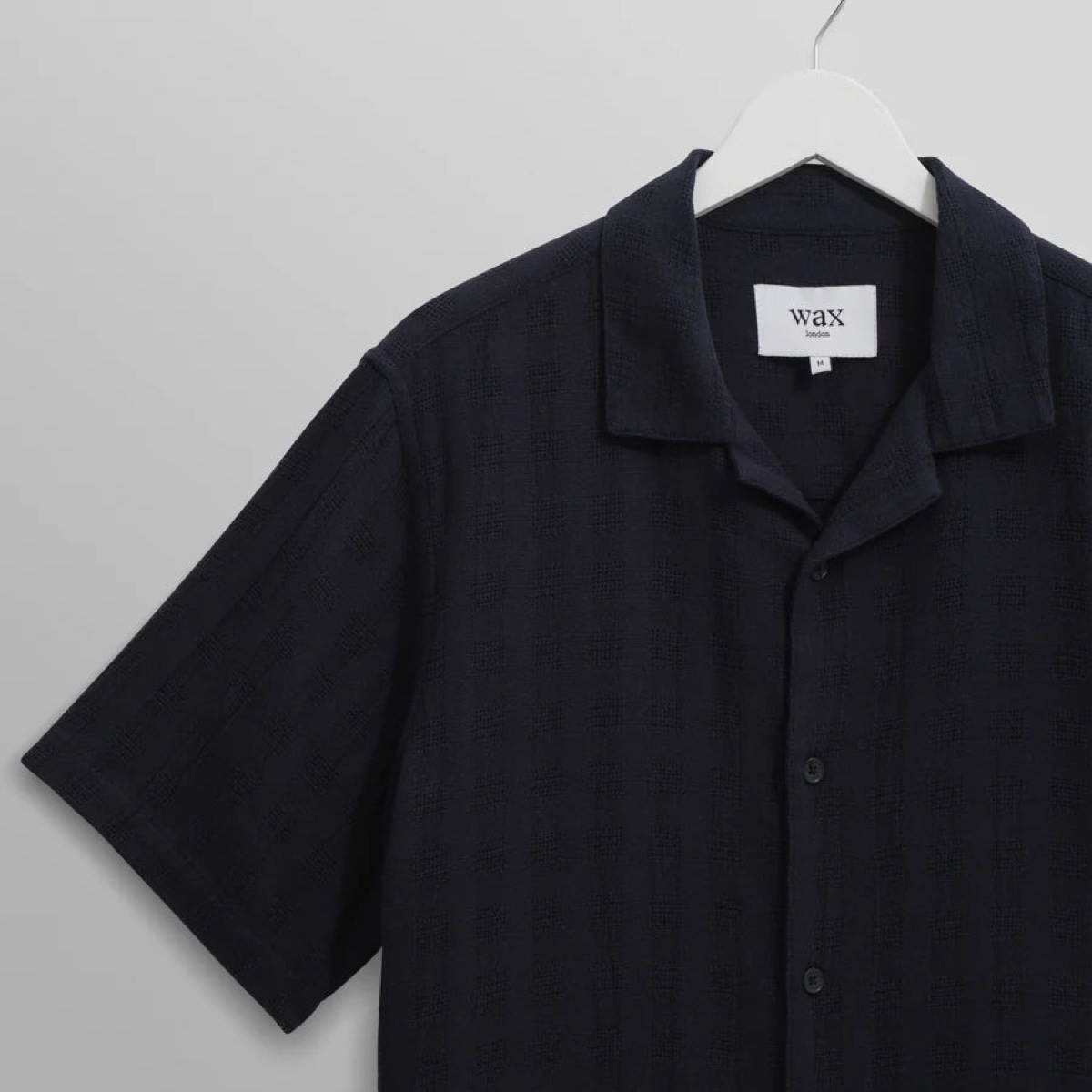 WAX LONDON DIDCOT SHIRT - NAVY