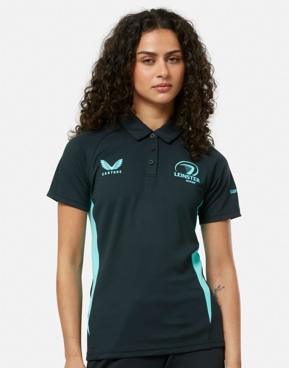 CASTORE LEINSTER PRESENTATION POLY POLO WOMENS - BLUE GRAPHITE/BLUE RADIANCE
