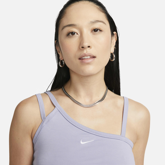 NIKE W  EVRDY MOD AYSM CROP TANK - OXYGEN PURPLE