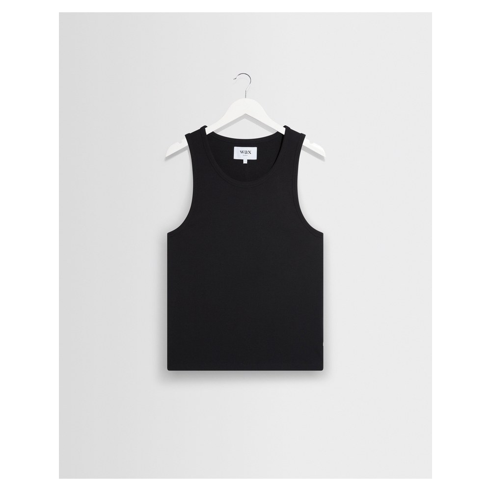 WAX LONDON MONTAGUE VEST - BLACK