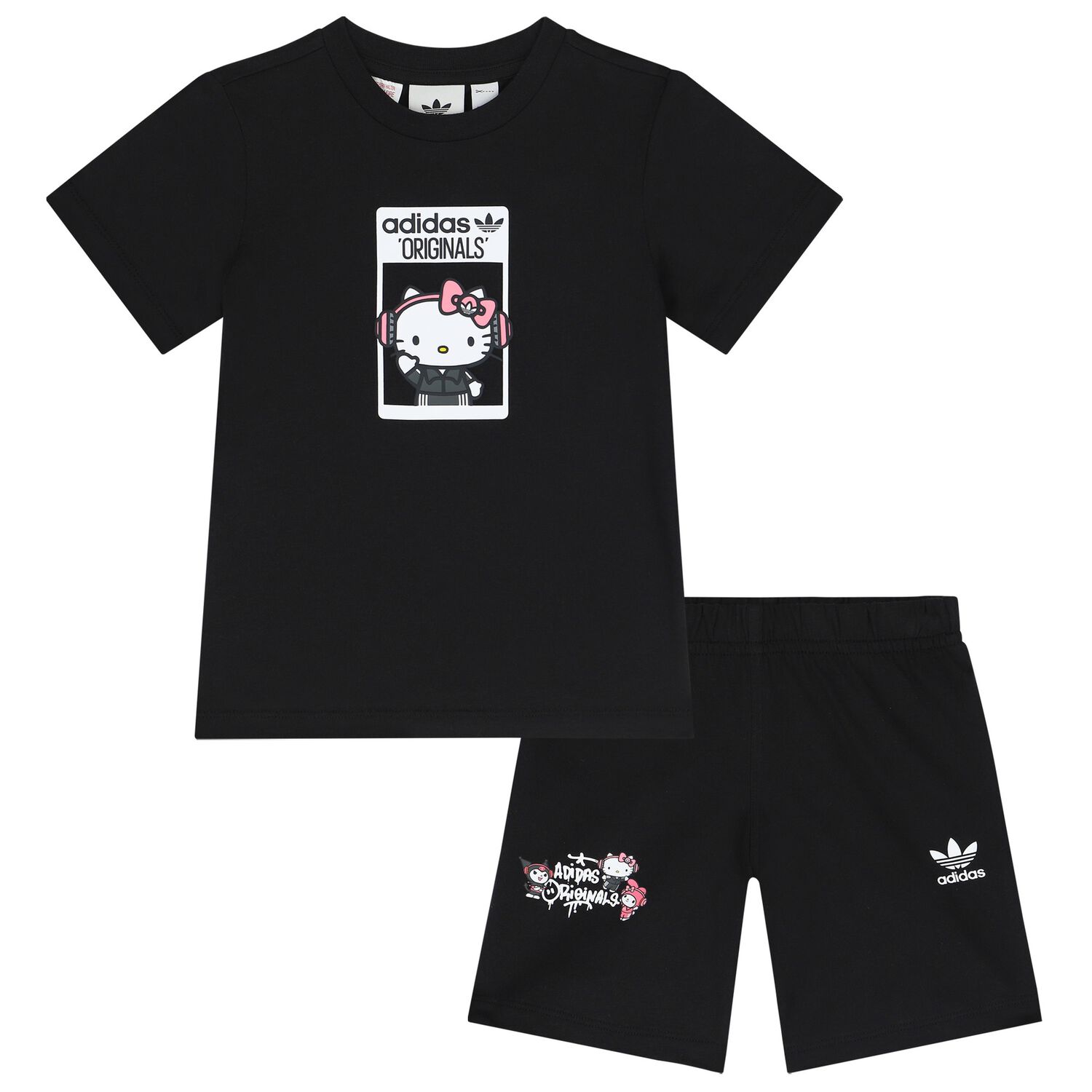 ADIDAS ORIGINALS X HELLO KITTY SHORTS & TEE SET    