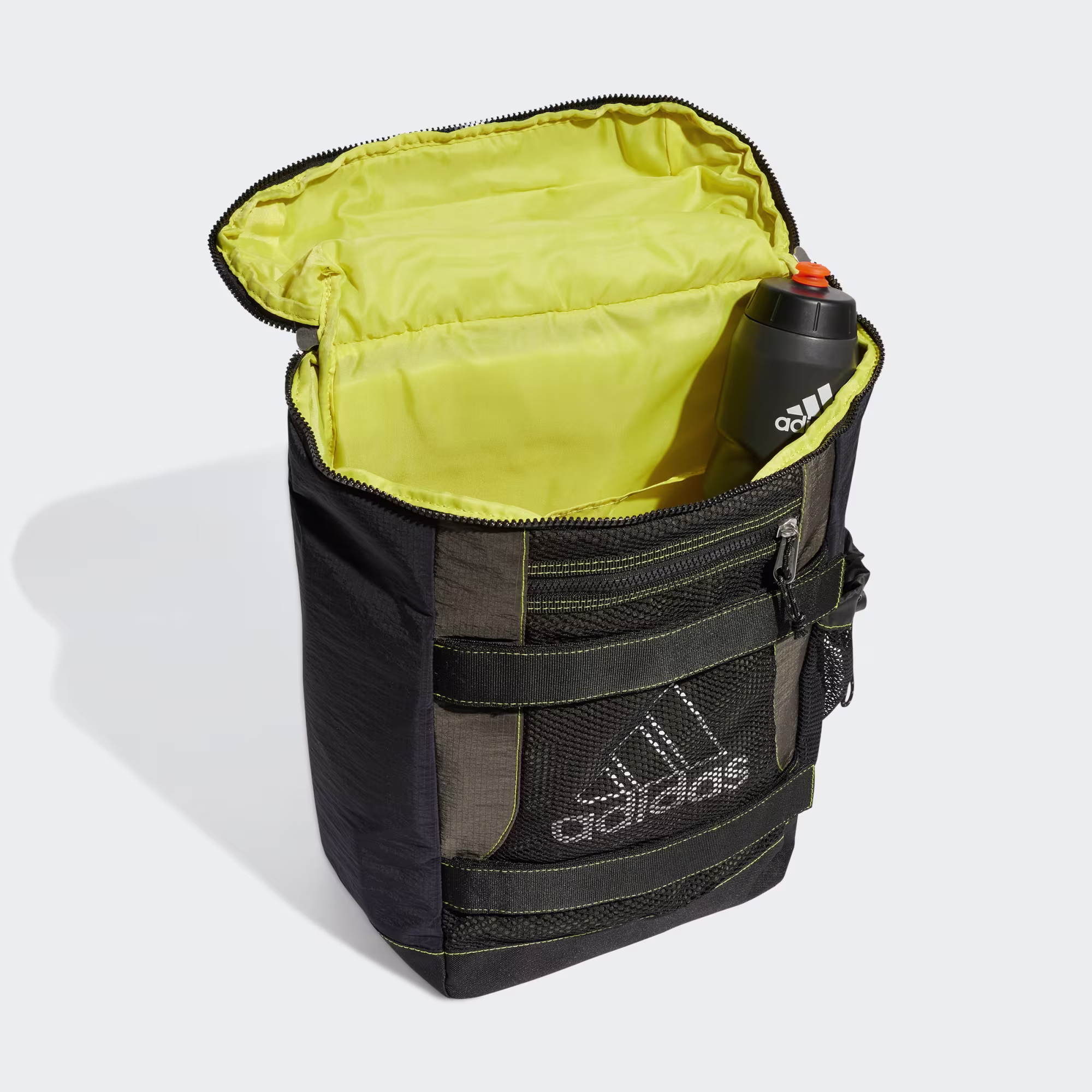 ADIDAS MIXED-MATERIAL BACKPACK WITH MULTIPLE POCKETS