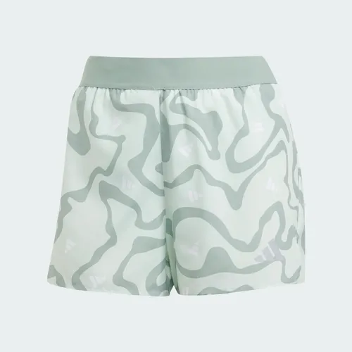 ADIDAS RUN IT BRAND LOVE SHORTS WOMENS - GREEN