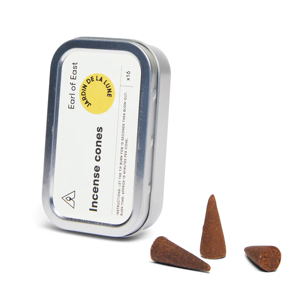 EARL OF EAST JARDIN DE LA LUNE INCENSE CONES - SILVER