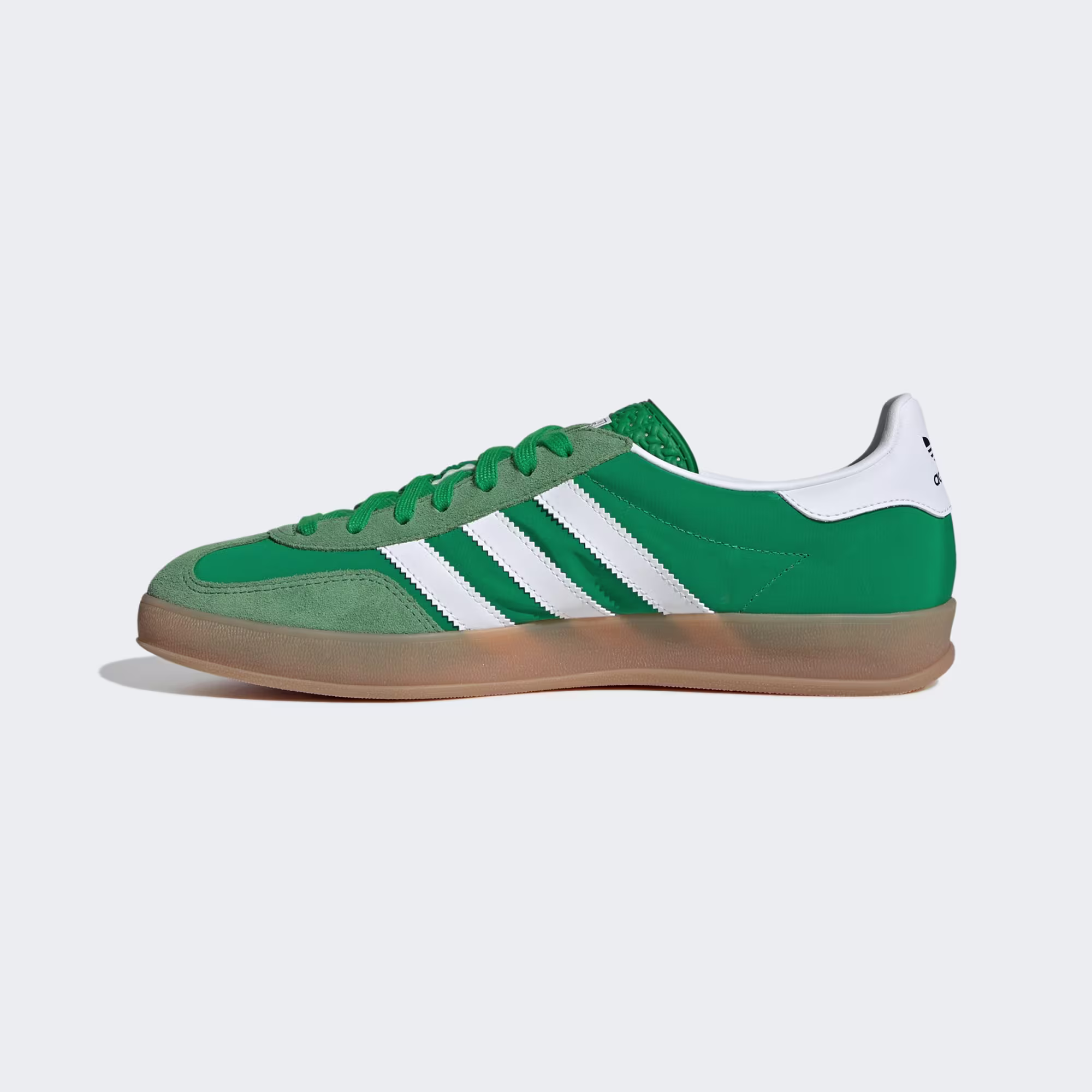 ADIDAS ORIGINALS GAZELLE INDOOR TRAINERS - GREEN/FOOTWEAR WHITE/HAZY GREEN