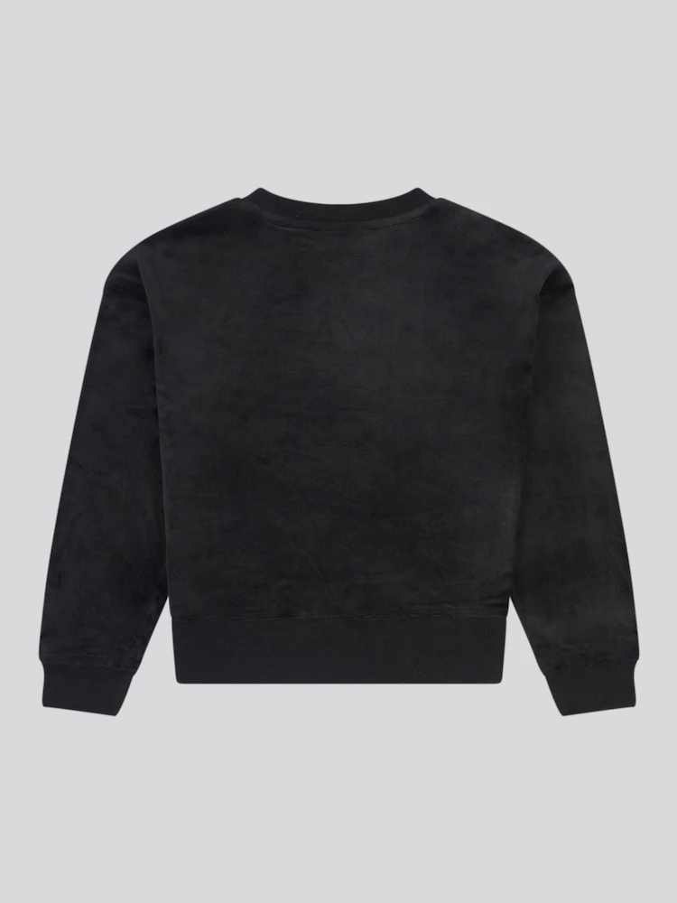 JUICY COUTURE JUICY COUTURE CREW NECK SWEAT - JET BLACK